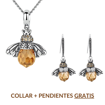 Set "Danza de Abeja": Pendientes y Collar a Juego GRATIS